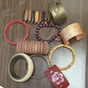 10 Mixed Color Bangle/Cuff/Bracelet